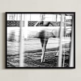 "Musing of Synchronicity" - Art Print in Black & White by Zanne Bedore - Framed