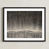 "Sandscape 46" - Art Print in Sandy Beige by Chris Benjamin - Framed