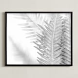 "Fern Gully" - Art Print in Silver by Laura Hamm - Framed