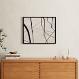 "Curves and Lines" - Art Print in Sepia by Megan Monismith - In a Room