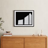 "Architecture Noir" - Art Print in deep black by Kaitie Bryant - In a Room