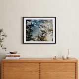 "Double The Oaks" - Art Print in Smalt Blue by Candice Estep - In a Room