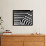 "Light and Shadow" - Art Print in Cement Gray by Krissy Bengtson - In a Room