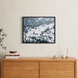 "White Blanketed Hills" - Art Print in Snow White by Ying C. - In a Room