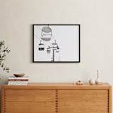 "Ride In The Sky" - Art Print in Silver by PHEP Design Studio - In a Room