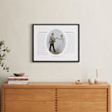 "Our Vows: Framed Photo" - Framed Photo in White by Sarah Curry - In a Room