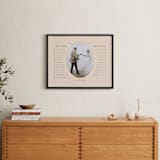 "Our Vows: Framed Photo" - Framed Photo in Blush by Sarah Curry - In a Room