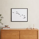 "Landing" - Art Print in Black & White by Neeta Sawhney - In a Room