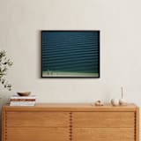 "X Four People On The Beach" - Art Print in Sea Green by Andy Mars - In a Room