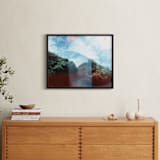 "Manuel Antonio Rocks" - Art Print in forest green by Meghan Quinn - In a Room