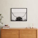 "Staredown" - Art Print in White by Amy Carroll - In a Room