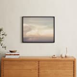 "Flying With Clouds" - Art Print in yellow by Qing Ji - In a Room