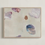 "Twirl" - Art Print in Orchid by Jennifer Daily - Framed Canvas