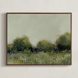 "Margins" - Art Print in Grass by Katie Mulder - Framed Canvas
