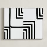 "Edges" - Art Print in Onyx by Bethania Lima - Framed Canvas