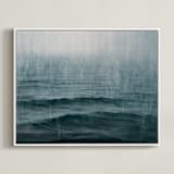 "Snows of Pend Oreille" - Art Print in Night by Brian Sostrom - Framed Canvas