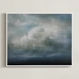 "Earthly Days" - Art Print in Cloud Grey by Brian Sostrom - Framed Canvas