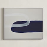 "Pods II" - Art Print in Midnight by Amy Gray - Framed Canvas