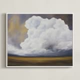 "Sweetgrass" - Art Print in Dusty Voilet by Mya Bessette - Framed Canvas
