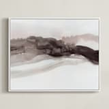 "Softly Layered" - Art Print in Matterhorn by Melanie Severin - Framed Canvas