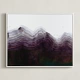 "The Mountain Side" - Art Print in Shades of Black by Kelsey McNatt - Framed Canvas