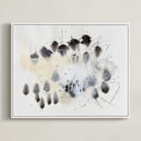 "Magnetic II" - Art Print in Black and White by Elle Claire - Framed Canvas