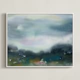 "Glade" - Art Print in Evergreen by Lindsay Megahed - Framed Canvas