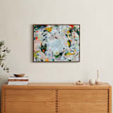 "Confetti Chaos 2" - Art Print in Periwinkle Confetti by Allison Orszak - In a Room