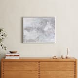 "Melody in White" - Art Print in white grey by Teodora Guererra - In a Room