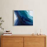 "Caribbean Silk" - Art Print in caribbean blue/teal by Teodora Guererra - In a Room