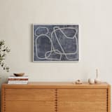"Squiggles" - Art Print in Blue Grey by Camille Pietrow - In a Room