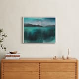 "Ice Lands" - Art Print in Ice Land Green by AlisonJerry - In a Room