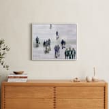 "In the crowd" - Art Print in blue petrol by Lulaloo - In a Room