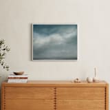 "Whisper in the Snow" - Art Print in teal green by Kelly Money - In a Room
