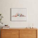 "Melancolia" - Art Print in nude pink by Catilustre - In a Room