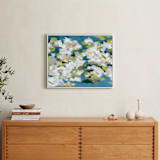 "Verdant" - Art Print in Ocean Blue by Denise Wong - In a Room