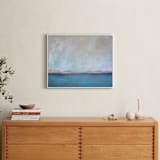 "Linen Coast" - Art Print in Soft Sea by Julia Contacessi - In a Room