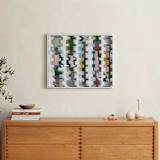 "Assemblage II" - Art Print in Assembled egg blue by Bethania Lima - In a Room