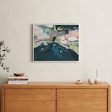 "Cenote" - Art Print in Mayan Blue by Rachel Mercier - In a Room