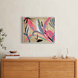 "Pink foliage" - Art Print in bright pink by FERNANDA MARTINEZ - In a Room