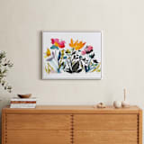 "island wildflowers no.2" - Art Print in gold poppy by Kiana Lee - In a Room