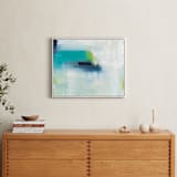 "Holiday From Real" - Art Print in Ocean Blues by Julie Hawkins - In a Room
