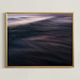 "The Uniqueness of Waves XXI" - Art Print in Twilight Brown by Tal Paz-Fridman - Framed