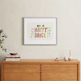 "happy dance" - Art Print in Melon Pink by Angel Walker - In a Room