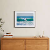 "Surfer Dude " - Art Print in ocean blue green by Sea and Sky - In a Room