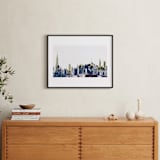 "layers of skyline" - Art Print in White by Van Tsao - In a Room