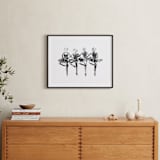 "Les Cygnets" - Art Print in black by Leanne Friedberg - In a Room