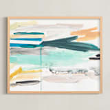 "Parisian Street Style II" - Art Print in parisian sky by Lauren Packard - Framed