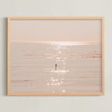 "I Want To Dive Into Your Ocean" - Art Print in Paradise Peach by Summer Strauch - Framed
