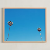 "Space & Boundaries I" - Art Print in Sky Blue by Caroline Mint - Framed